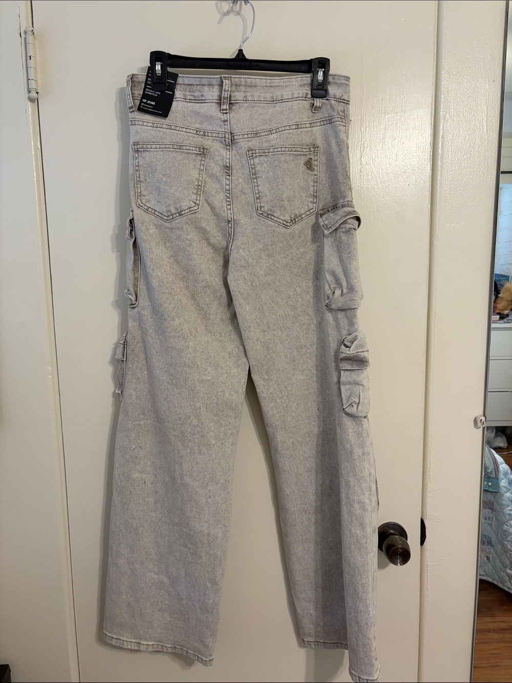 VIP Light Gray Cargo Straight-Leg Pants with Utility Pockets - Picture 2 of 5